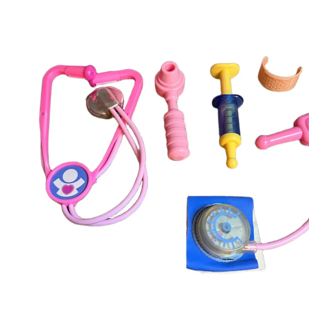 Fisher-Price Medical Doctor Kit Pink Case Stethoscope Toy Set 2006 L5196